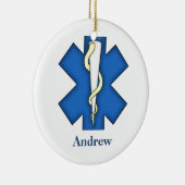 Personalisierter medizinischer Notdienst Keramik Ornament (Rechts)