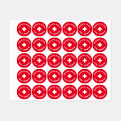 Personalisierter medizinischer Warnhinweis Diabeti Etiketten (Blatt)