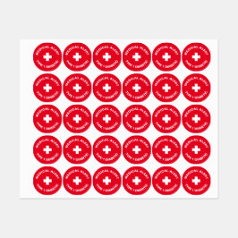 Personalisierter medizinischer Warnhinweis Diabeti Etiketten