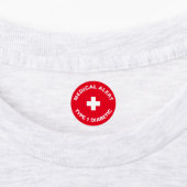 Personalisierter medizinischer Warnhinweis Diabeti Etiketten (Befestigt)