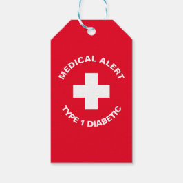 Personalisierter medizinischer Warnhinweis Diabeti Geschenkanhänger