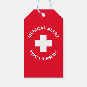Personalisierter medizinischer Warnhinweis Diabeti Geschenkanhänger