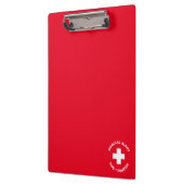 Personalisierter medizinischer Warnhinweis Diabeti Klemmbrett (Links)