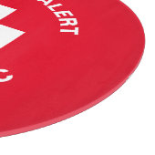 Personalisierter medizinischer Warnhinweis Diabeti Schneidebrett (Ecke)