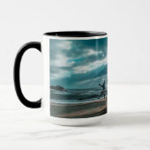 Personalisierter Meerblick Scene coffee Tasse (Links)