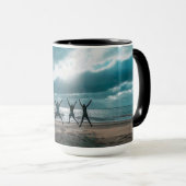 Personalisierter Meerblick Scene coffee Tasse (VorderseiteRechts)