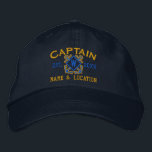 Personalisierter MeeresCaptain Nautic Monogram & m Bestickte Baseballkappe<br><div class="desc">Ein klassischer Kreuzanker im nautischen Stil mit einer Monogramm-Applikation,  einer personalisierten,  bestickten Kappe für einen Kapitän von besonderen Anlässen. Verwenden Sie den Link "Diesen Designer Gefragt",  um uns mit Ihren speziellen Designanfragen oder für Hilfe bei Ihren individuellen Anpassungsbedürfnissen zu kontaktieren.</div>