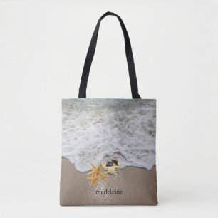Personalisierter Meeressurf & Sand mit Krabben und Tasche