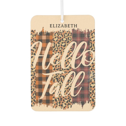 Personalisierter mehrfarbiger Fall Autolufterfrischer (Vorderseite)