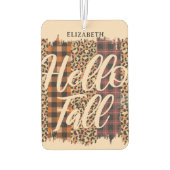 Personalisierter mehrfarbiger Fall Autolufterfrischer (Rückseite)