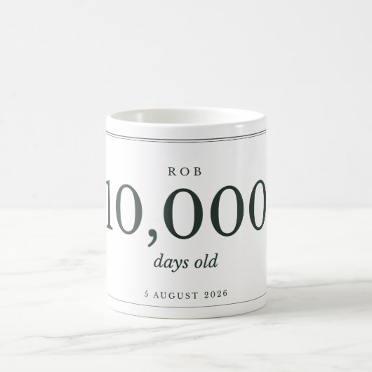 Personalisierter Meilenstein-Becher Kaffeetasse (Mittel)