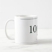 Personalisierter Meilenstein-Becher Kaffeetasse (Links)