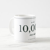 Personalisierter Meilenstein-Becher Kaffeetasse (Vorderseite Links)