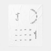 Personalisierter Meilenstein Fleecedecke (Vorderseite)