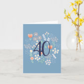 Personalisierter Meilenstein Geburtstagskarte Karte (Gelbe Blume)