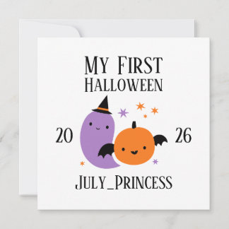 Personalisierter mein erster Halloween-Schmuck Einladung