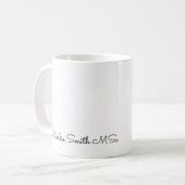 Personalisierter Meister der Wissenschaft niedlich Kaffeetasse (Vorderseite Links)