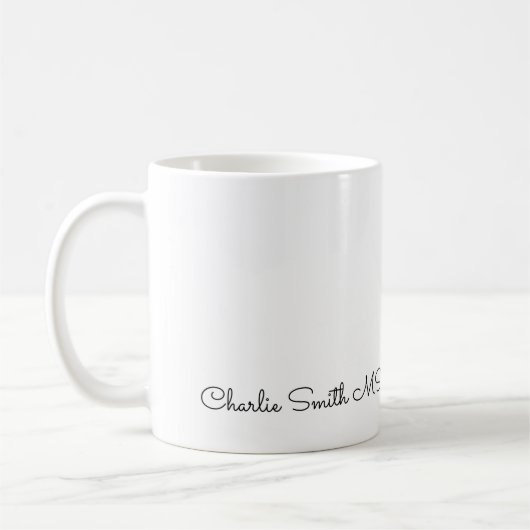 Personalisierter Meister der Wissenschaft niedlich Kaffeetasse (Links)