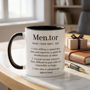 Personalisierter Mentor-Definitionsbecher Lehrerge Tasse