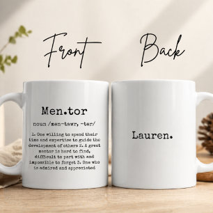 Personalisierter Mentor-Mug-Geschenk, benutzerdefi Kaffeetasse
