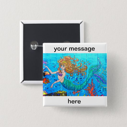 personalisierter Merkknopf Button (Vorne & Hinten)