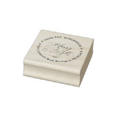 Personalisierter Merry & Bright Absender-Stempel Gummistempel (Stempel)