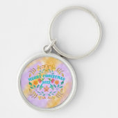 PERSONALISIERTER MERRY CHRISTMAS 2023 SCHLÜSSELANHÄNGER (Vorne)