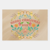 PERSONALISIERTER MERRY CHRISTMAS 20XX GESCHENKPAPIER SET (Vorderseite 2)