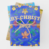 PERSONALISIERTER MERRY CHRISTMAS 20XX GESCHENKPAPIER SET (Beispiel)