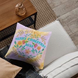 PERSONALISIERTER MERRY CHRISTMAS 20XX KISSEN