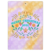 PERSONALISIERTER MERRY CHRISTMAS 20XX KLEMMBRETT (Rückseite)