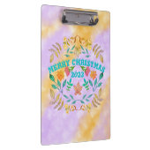 PERSONALISIERTER MERRY CHRISTMAS 20XX KLEMMBRETT (Rechts)