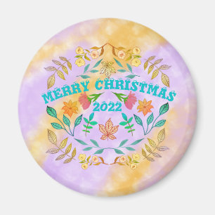 PERSONALISIERTER MERRY CHRISTMAS 20XX MAGNET