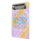 PERSONALISIERTER MERRY CHRISTMAS 20XX MINI KLEMMBRETT (Gewinkelt2)