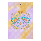 PERSONALISIERTER MERRY CHRISTMAS 20XX MINI KLEMMBRETT (Rückseite)