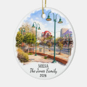 Personalisierter Mesa-Schmuck, Maßgeschneiderter A Keramik Ornament (Links)