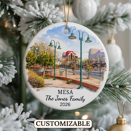 Personalisierter Mesa-Schmuck, Maßgeschneiderter A Keramik Ornament