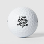Personalisierter Message-Individuelle Name Golfball (Vorderseite)