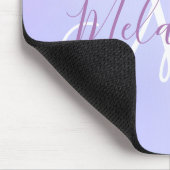 Personalisierter metallischer Lila Tropfen Lavende Mousepad (Ecke)