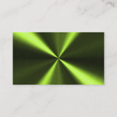 Personalisierter metallischer Look - grün Visitenkarte (Rückseite)