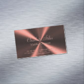 Personalisierter metallischer Look - Kupfer Magnetische Visitenkarte (Beispiel)