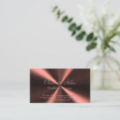 Personalisierter metallischer Look - Kupfer Visitenkarte (Stehend Vorderseite)