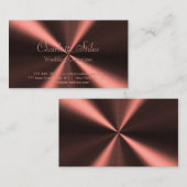 Personalisierter metallischer Look - Kupfer Visitenkarte (Vorne/Hinten)