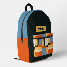 Personalisierter Mid-Century-Modern-Kinder-Rucksac