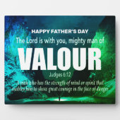 Personalisierter MIGHTMAN VON WERT Christlich Fotoplatte (Vorderseite)