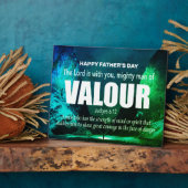 Personalisierter MIGHTMAN VON WERT Christlich Fotoplatte (Seite)