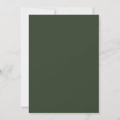 Personalisierter Militär-Armee-Geburtstag Einladung (Rückseite)