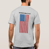 Personalisierter militärischer Vater Bekleidungs-T T-Shirt (Rückseite)