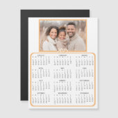 Personalisierter Mini-Kalender 2025 | Foto Magnetkarte (Vorne/Hinten)