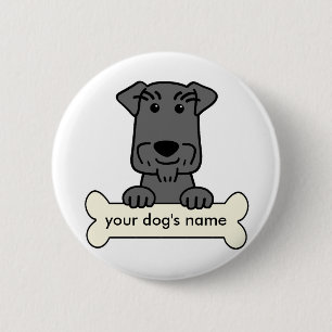 Personalisierter MiniaturSchnauzer Button